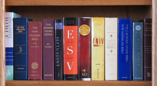 Bookshelf of Bibles